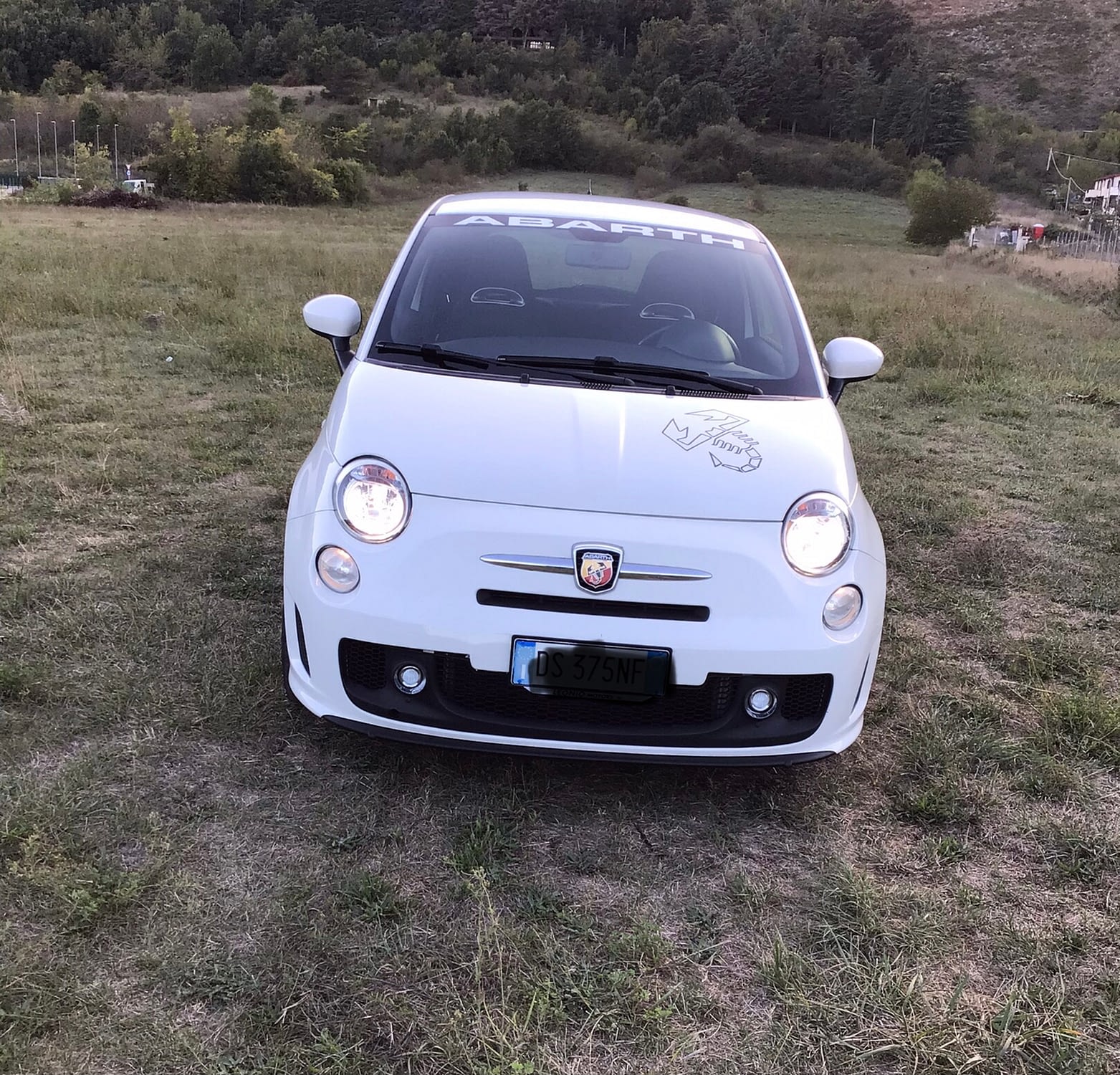 Fiat 500 Abarth Bianca