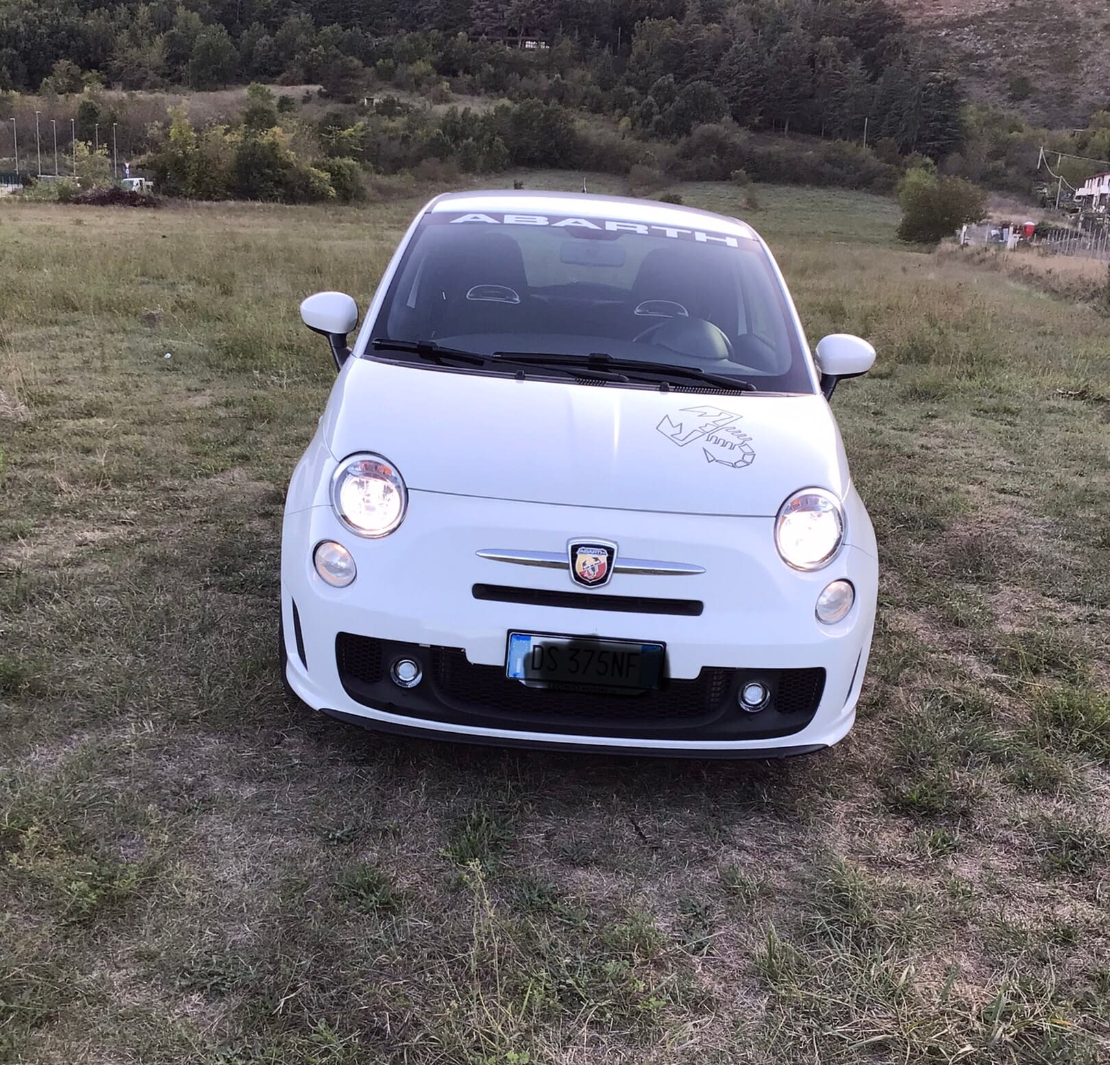 Fiat 500 Abarth Bianca